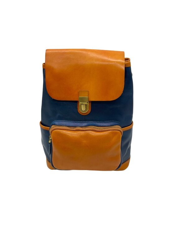 Old Trend Blue Genuine Leather Out West Backpack main image 10